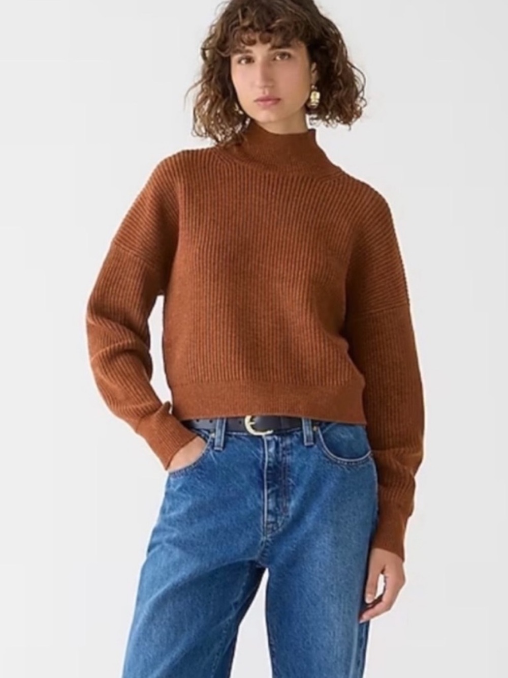 J. Crew‎ | Ribbed Turtleneck Sweater In Stretch Yarn